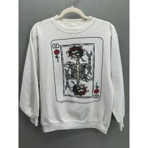 Vintage 1989 Grateful Dead Built to Last Bertha Playing Card Sweatshirt Medium